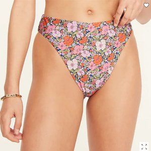 High-rise cheeky bikini bottom in Liberty® Meadow Song floral